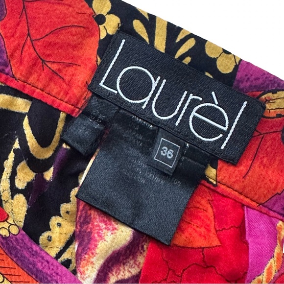 LAURÈL by ESCADA Vintage Vibrant Equestrian Maxi A-Line Skirt Size 2 - Picture 7 of 11